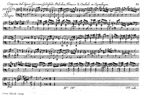 Palschau - Harpsichord Sonata in F major - Score