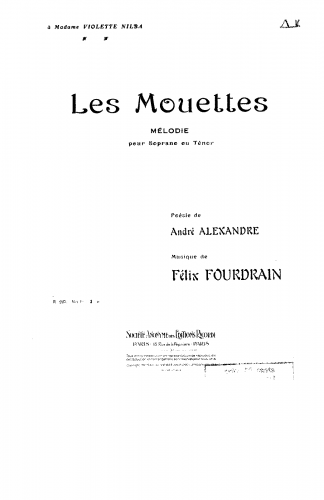 Fourdrain - Les mouettes - Score