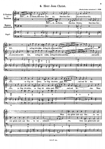 Hammerschmidt - Herr Jesu Christ - Score
