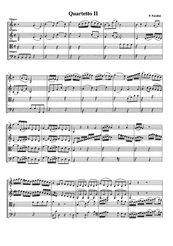 Nardini - String Quartet Gmaj - Full Score