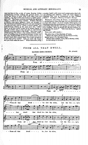 Arnold - From All That Dwell Below the Skies - Vocal Score - Score