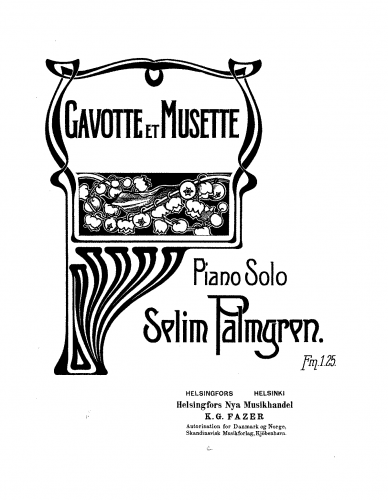 Palmgren - Gavotte et Musette - Score