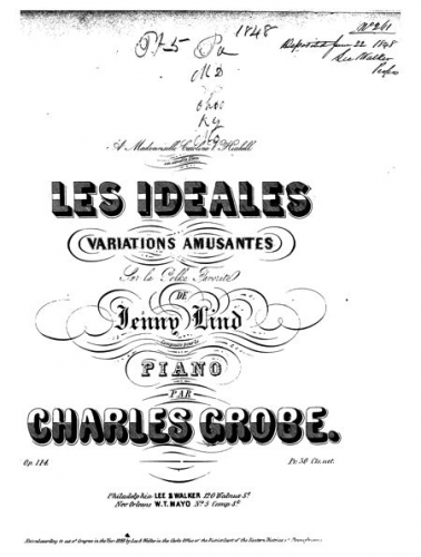 Grobe - Les idéales - Piano Score - Score
