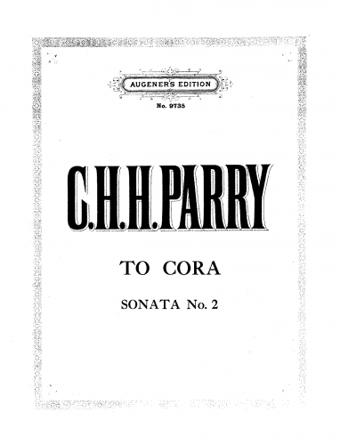 Parry - Piano Sonata No. 2 - Score