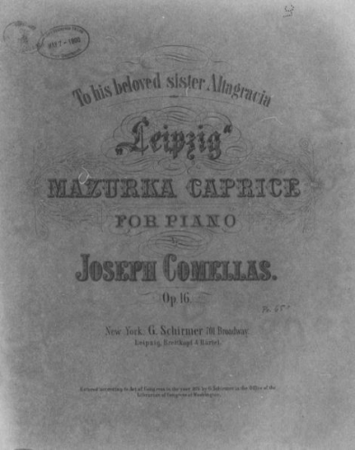 Comellas - Leipzig - Piano Score - Score