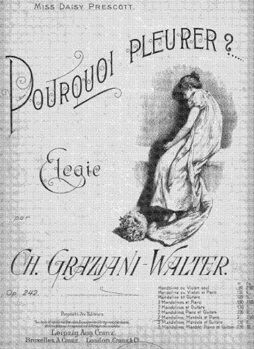 Graziani-Walter - Pourquoi Pleurer? - Score
