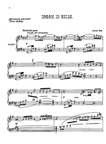 Bax - Dream in Exile: Intermezzo - Score