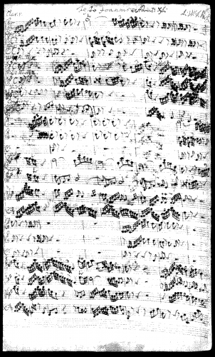 Bach - Es ist eine Stimme eines Predigers - Score