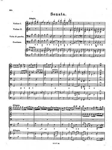 Buxtehude - Sonata in C major, BuxWV 266 - Score