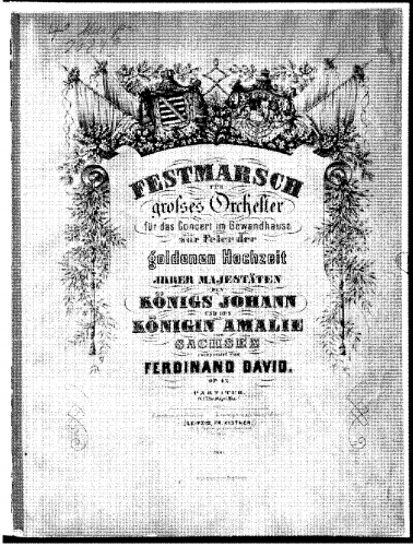 David - Festmarsch, Op. 42 - Score