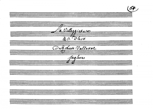 Valentini - 6 Sonatas for 2 Recorders - Score