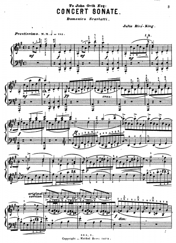 Rive-King - Concert Transcriptions - Score