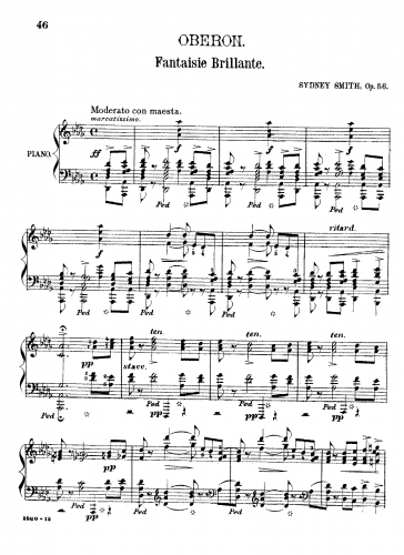 Smith - Fantaisie Brillante on 'Oberon' - Score