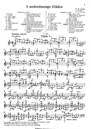 Ernst - Polyphone Etüden - Score