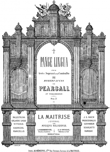 Pearsall - Pange lingua - Score
