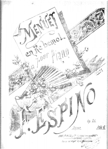 Espino - Menuet, Op. 20 - Score