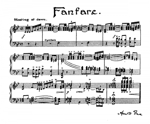 Bax - Fanfare - Reduced Score