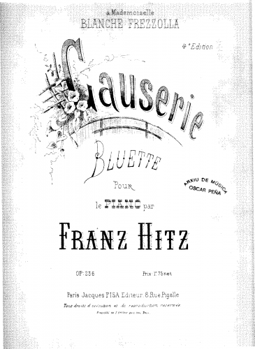 Hitz - Causerie - Score