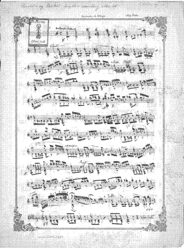 Coste - Andante et Allegro - Manuscript Copy