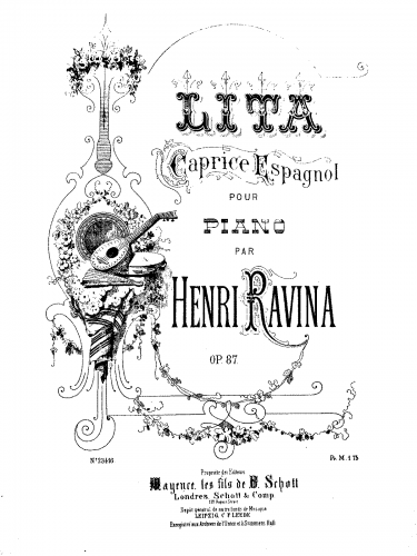 Ravina - Lita - Caprice espagnol - Score