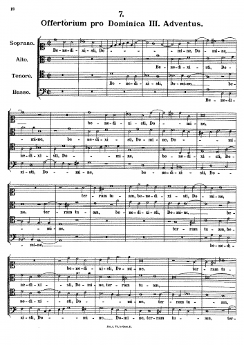Fux - Benedixisti Domine, K.150 - Score