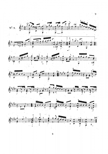 Aguado - 10 Petites Pièces non difficiles, Op. 14 - No. 2 (=No. 9)No. 3 (=No. 10)