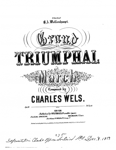 Wels - Grand Triumphal March - Score