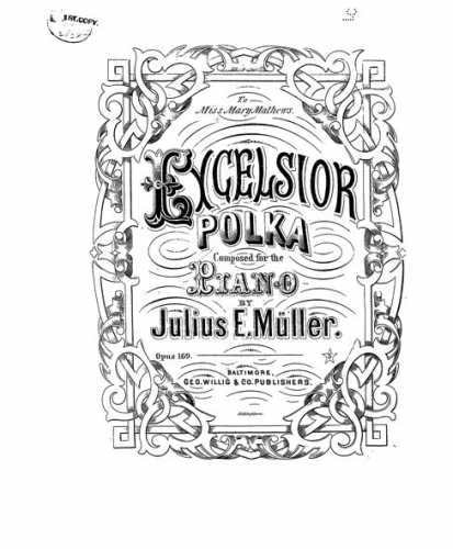 Müller - Excelsior Polka - Score
