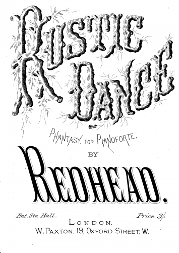 Redhead - Rustic Dance - Phantasy for Pianoforte - Score