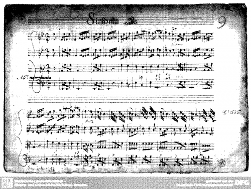 Dall'Oglio - Sinfonia in E-flat major - Score