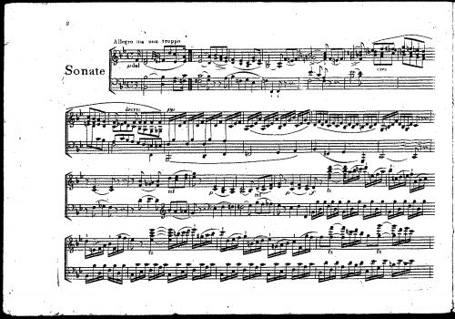 Ries - Grande Violin Sonata - Scores and Parts
