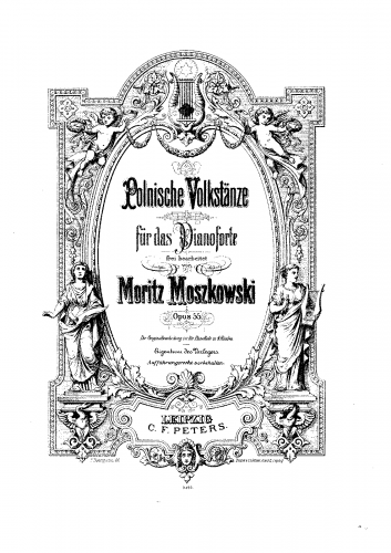 Moszkowski - 4 Polish Folk Dances, Op. 55 - Complete Work For Piano solo (Composer) - Score