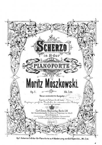 Moszkowski - Scherzo - Score