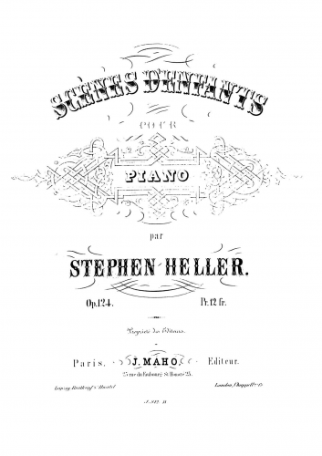 Heller - Scènes d'Enfants - Score