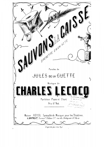 Lecocq - Sauvons la caisse - Vocal Score - Score