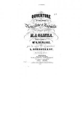 Glinka - Ð ÑÑÐ»Ð°Ð½ Ð¸ ÐÑÐ´Ð¼Ð¸Ð»Ð° - Overture - Score