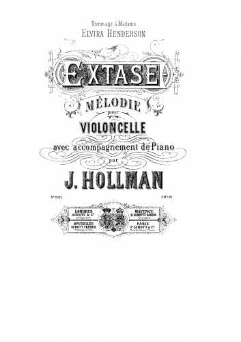 Hollman - Extase - Scores and Parts