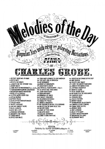 Grobe - Silver Lake Waltz with Variations, Op. 634 - Score