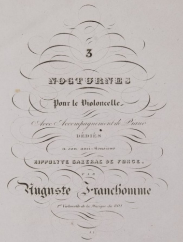 Franchomme - 3 Nocturnes (livre 2), Op. 15 - Scores and Parts
