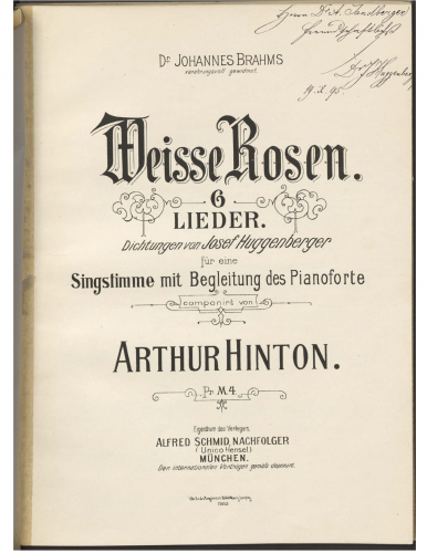 Hinton - Weisse Rosen - Score
