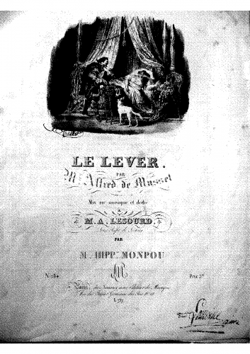 Monpou - Le Lever - Score