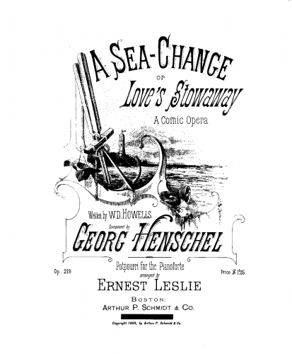 Leslie - A Sea-Change or Love's Stowaway - Score