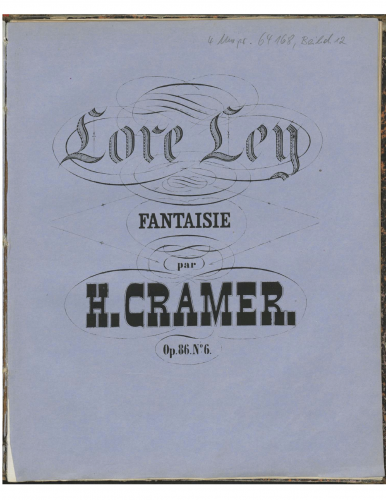 Cramer - 6 Fantaisies élégantes, Op. 86 - Score