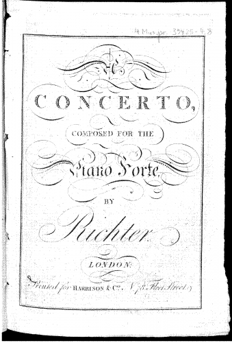 Richter - Piano Concerto in G major - Piano Solo
