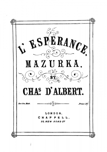 Albert - Mazurka - Score
