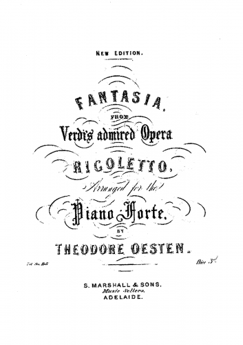 Oesten - Fantasia on Rigoletto - Score