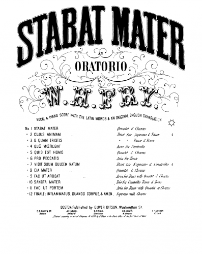 Fry - Stabat Mater - Vocal Score - No. 2: Cujus Animam (Duet for Soprano and Tenor)