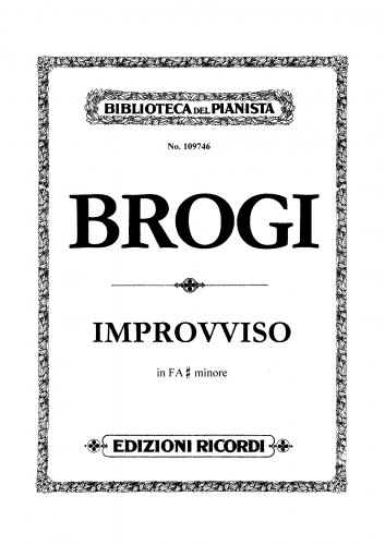 Brogi - Improvviso - Score