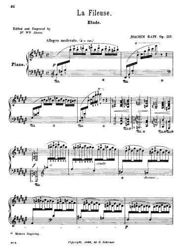 Raff - 2 Piano Pieces, Op. 157 - Score