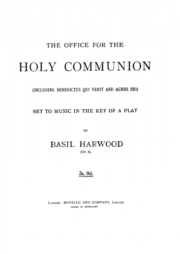 Harwood - Morning, Communion and Evening Service in A-flat - II. Holy Communion